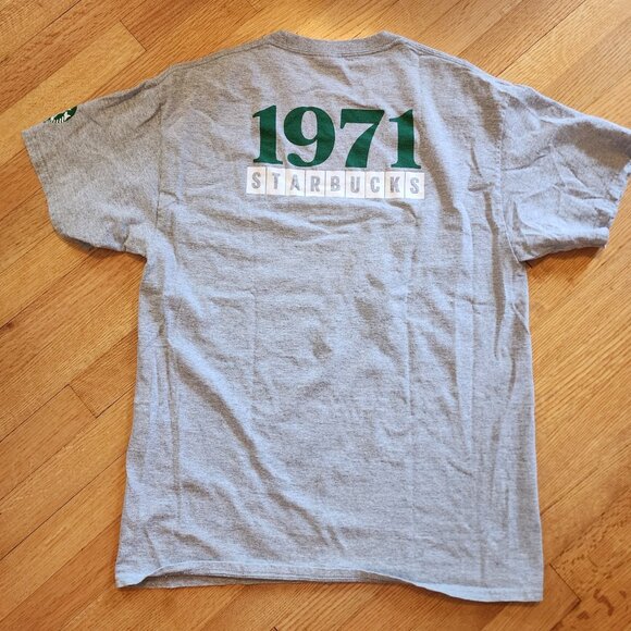 Starbucks 50th Anniversary Gray Logo T-Shirt Size Large Employee Promo - Picture 4 of 6